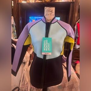 Seadoo nwt Women's Multicolor Wetsuit Jacket size large many other sizes too ask